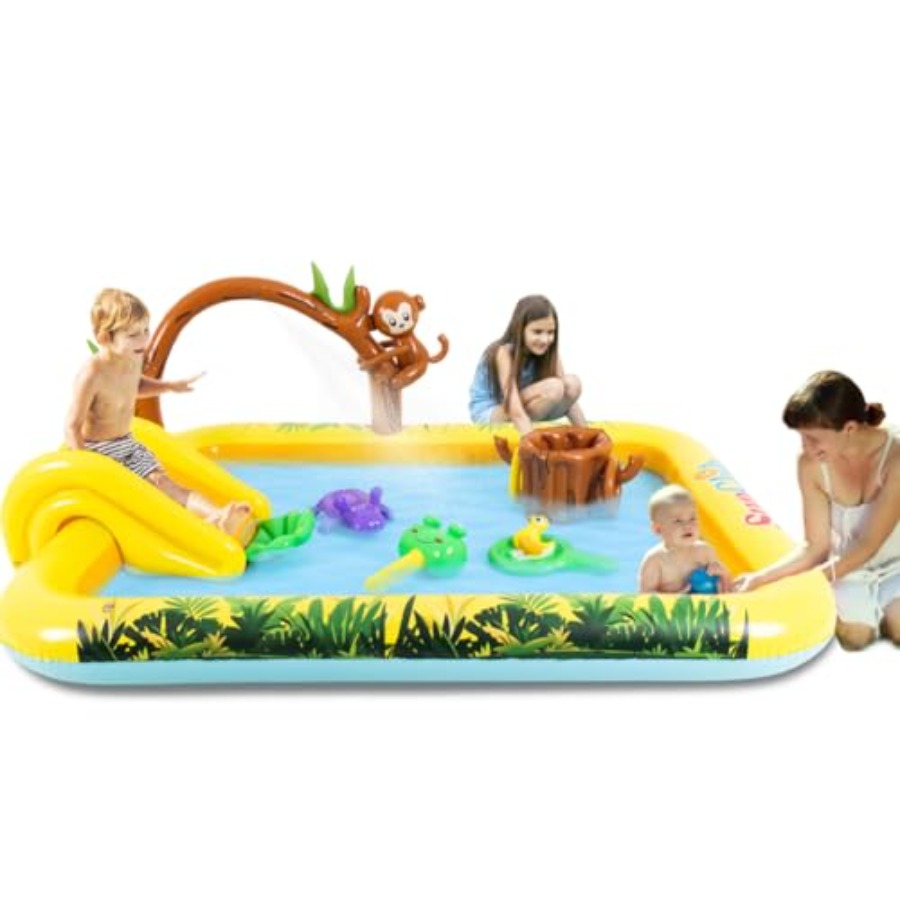 Kids Outdoor Pool - 야외용 풍선 정글 동물 놀이 센터