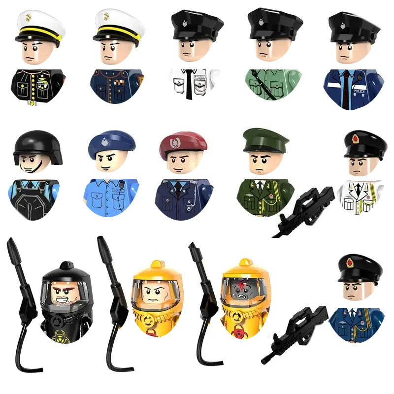 Lego Set City - 특수 경찰 도시 교통 경찰 빌딩