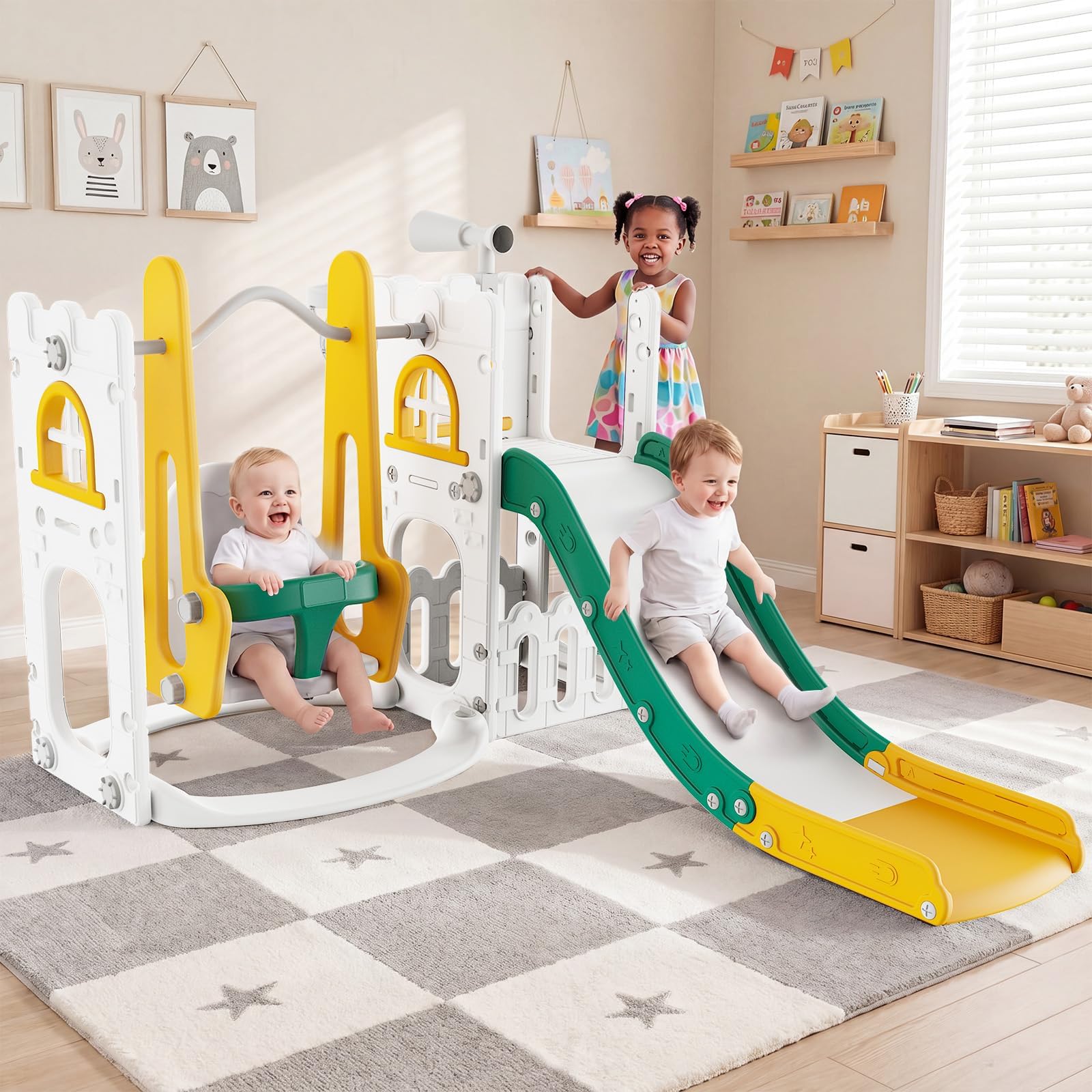 Kids Outdoor Slide Set - 7 in 1 유아용 슬라이드 및