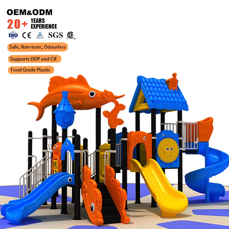 Kids Outdoor Slide Set - 공장 직영 맞춤형 바다 테마 어린이