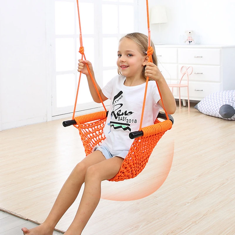 Kids Outdoor Hammock - 어린이 해먹 그네 손으로 짠 놀이터