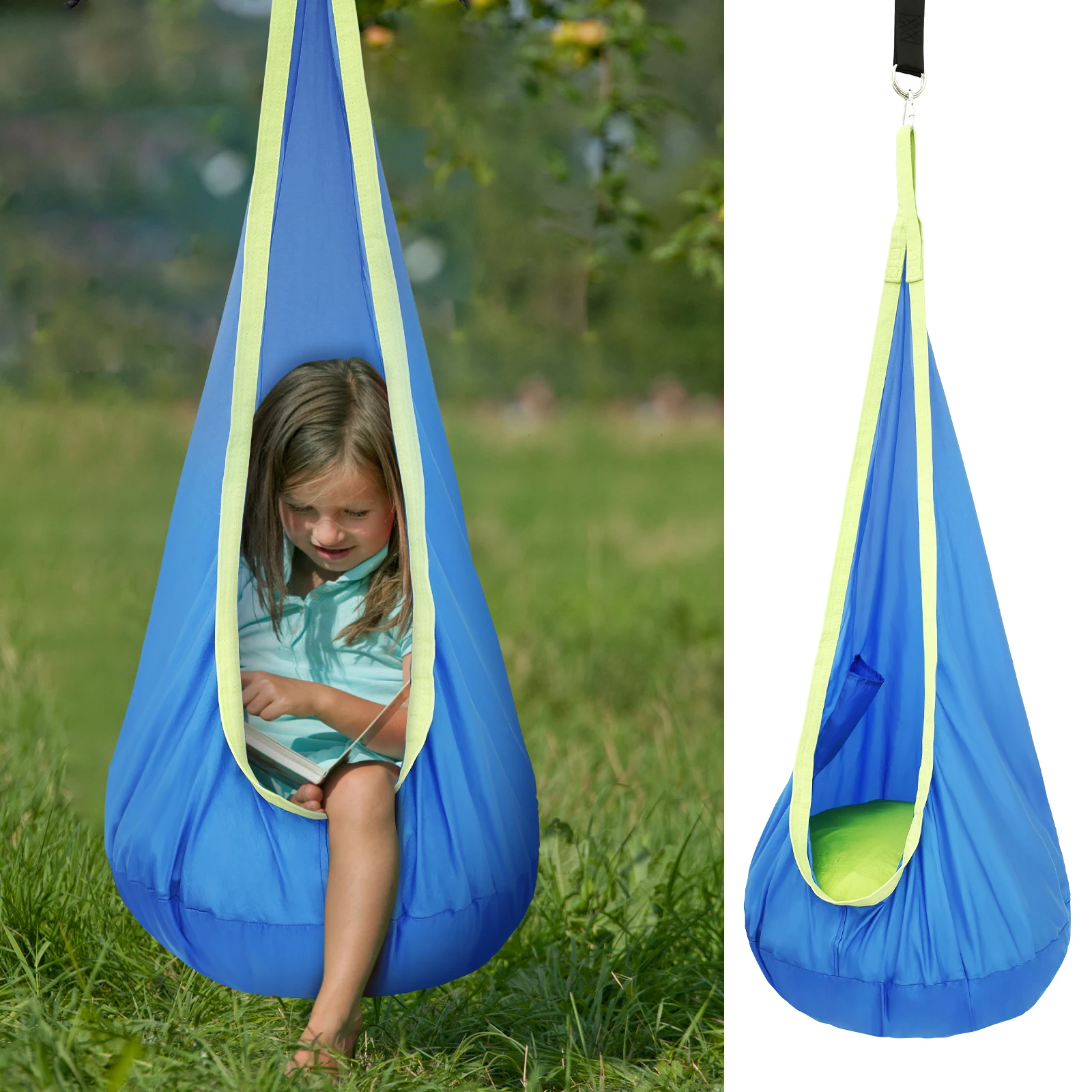 Kids Outdoor Hammock - 어린이용 센서리 스윙 의자, 휴대용 해먹
