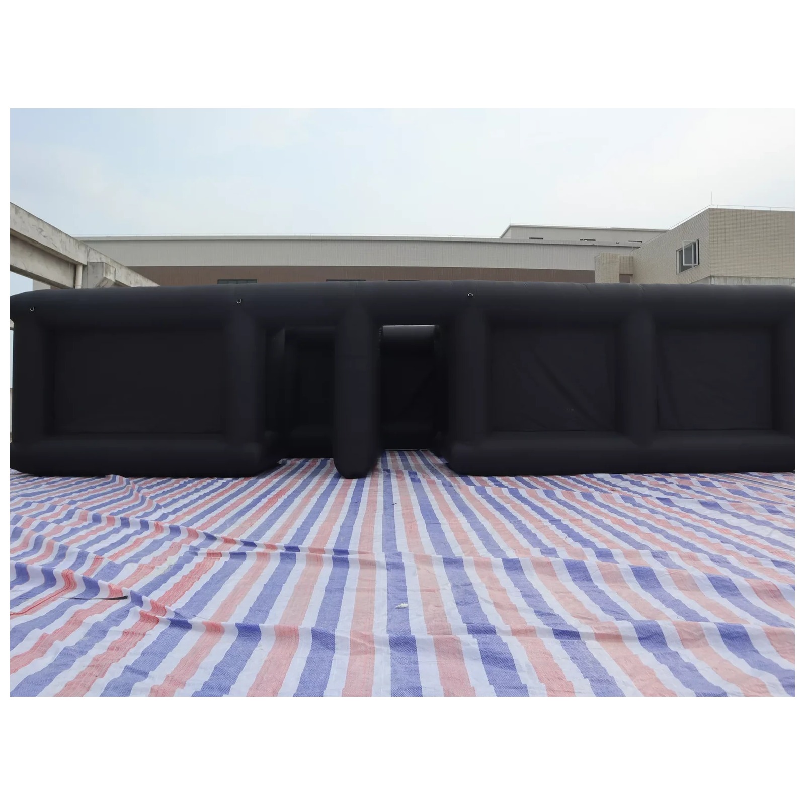 대형 검정색 개방형 사각형 에어바운스 미로 9X9m 3 - Kids Outdoor Party Venue 리뷰 및 가격