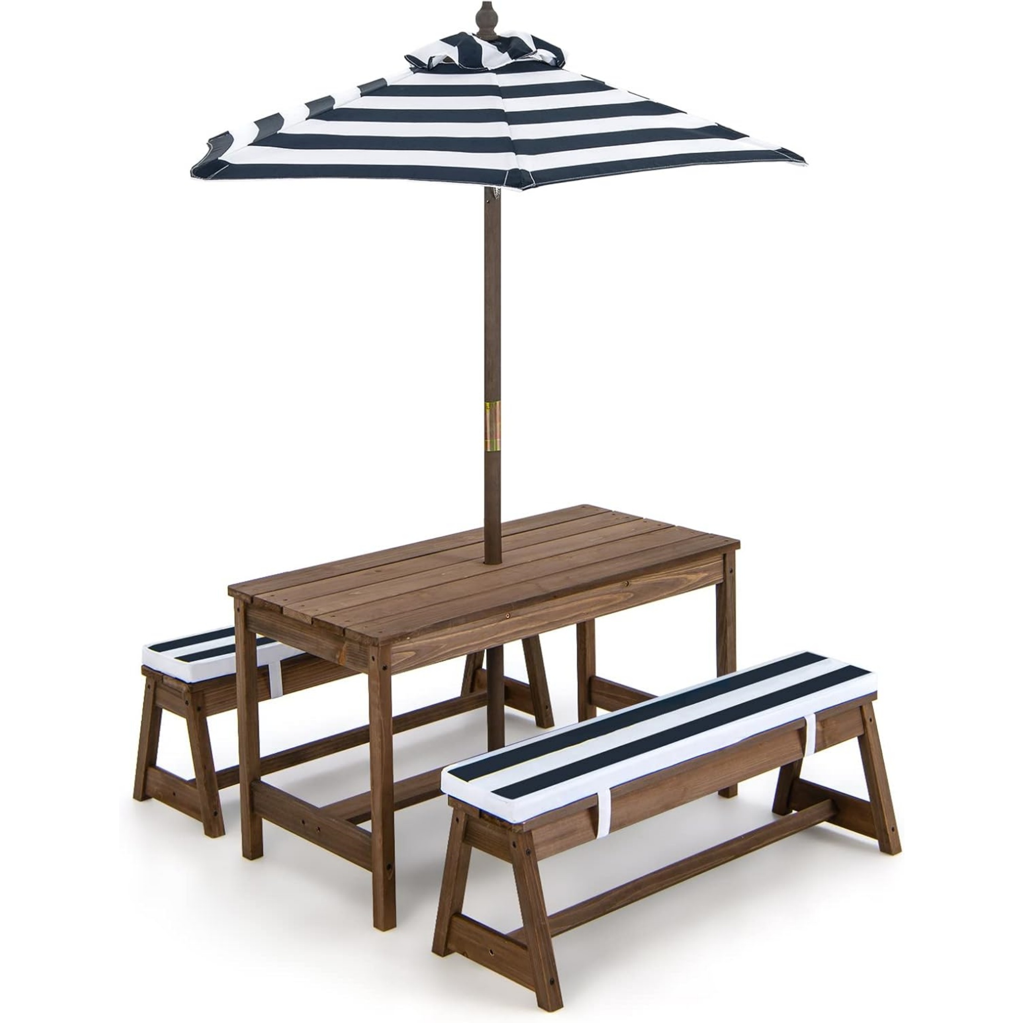 어린이용 접이식 파라솔 피크닉 테이블, 뒷마당용 나무  - Kids Outdoor Wooden Playset 리뷰 및 가격