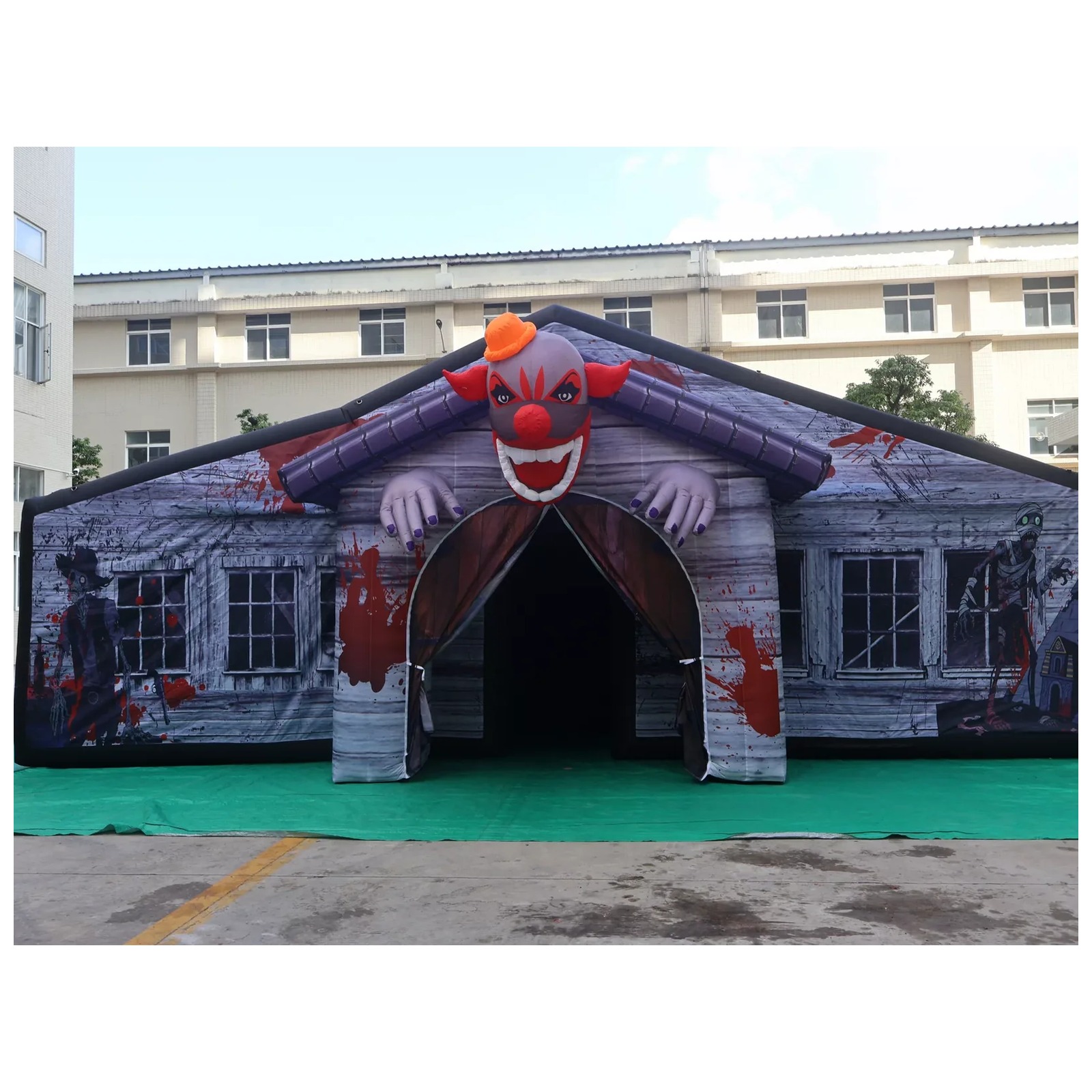 대형 회색 덮개형 에어바운스 미로 10X10m 33X3 - Kids Outdoor Party Venue 리뷰 및 가격