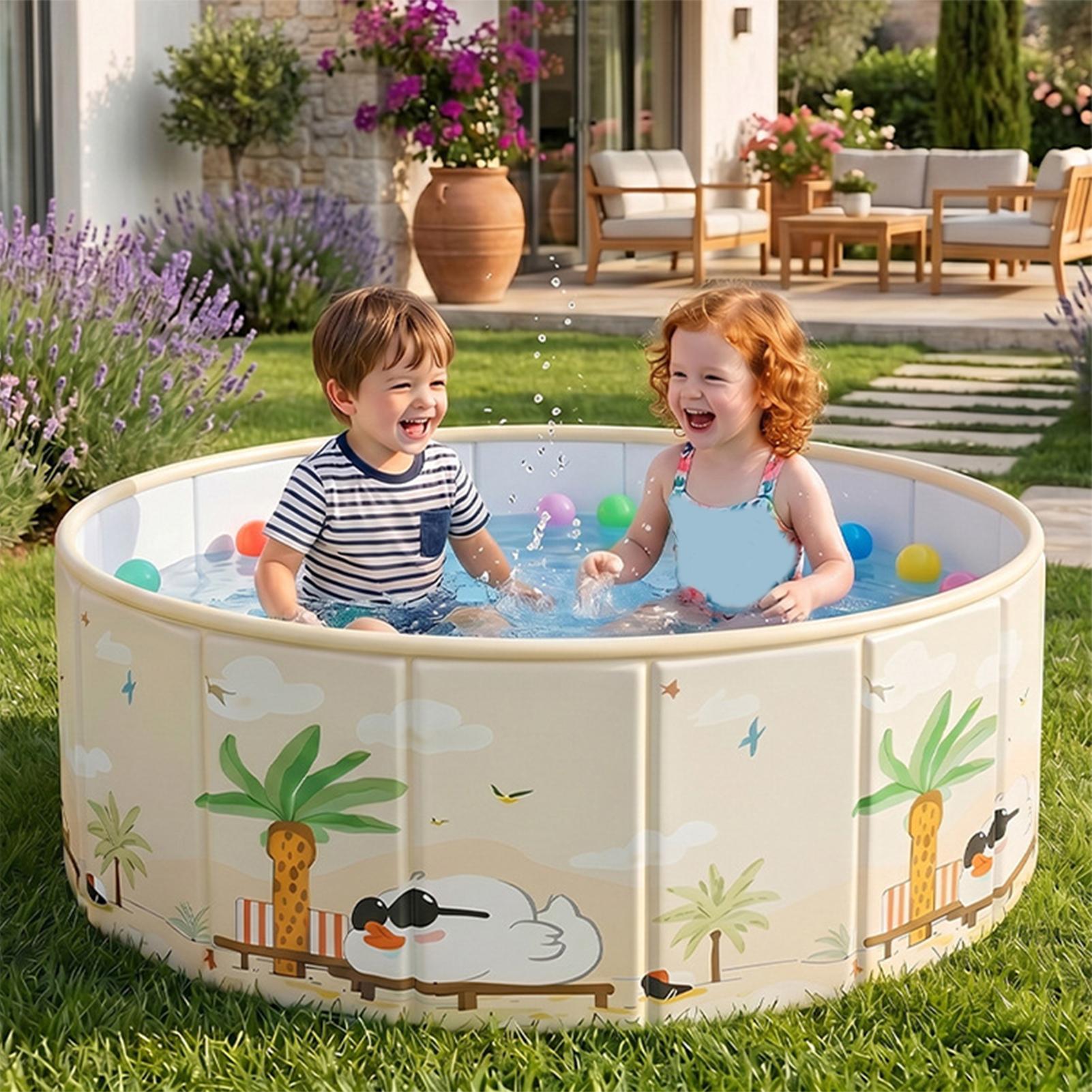 두꺼운 접이식 개욕조 야외 마당 수영장 캠핑용 강아지  - Kids Outdoor Pool 리뷰 및 가격