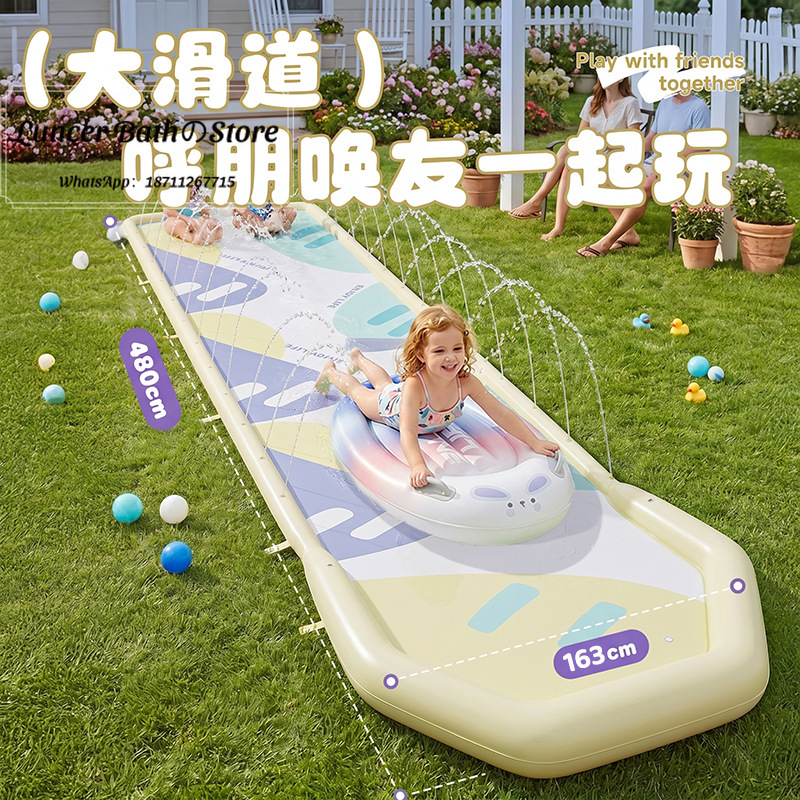 국경을 넘는 PVC 워터슬라이드 야외 서핑 슬라이드 가 - Outdoor Children'S Park 리뷰 및 가격