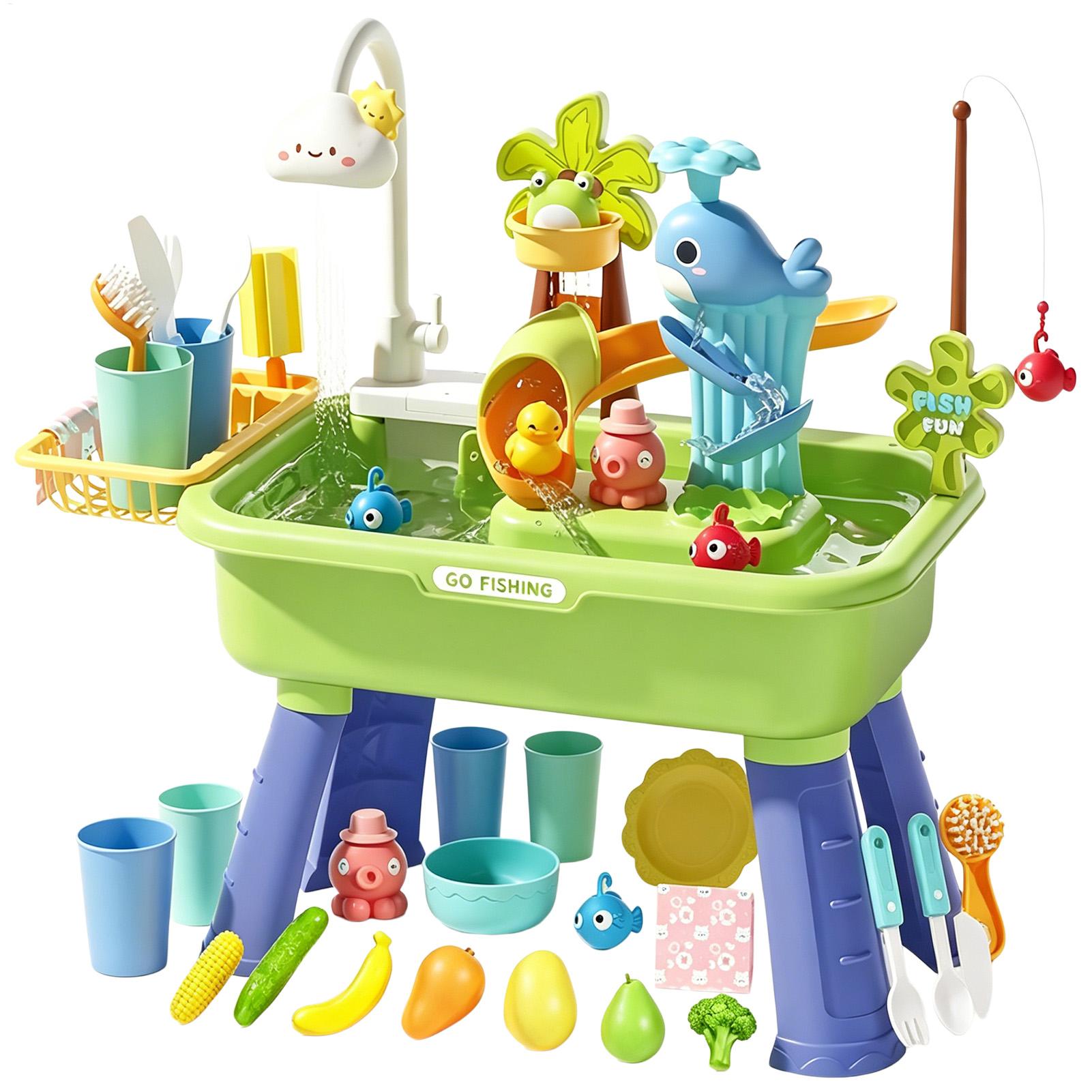 펌프가 있는 어린이 물놀이 테이블, 유아용 감각 놀이  - Kids Outdoor Water Table 리뷰 및 가격