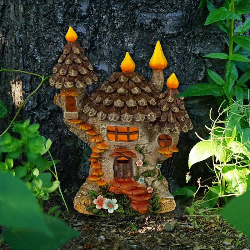 요정 정원 집 나무 얼굴 야외 조각상, 탁상 장식품,  - Kids Outdoor Fairy Garden 리뷰 및 가격