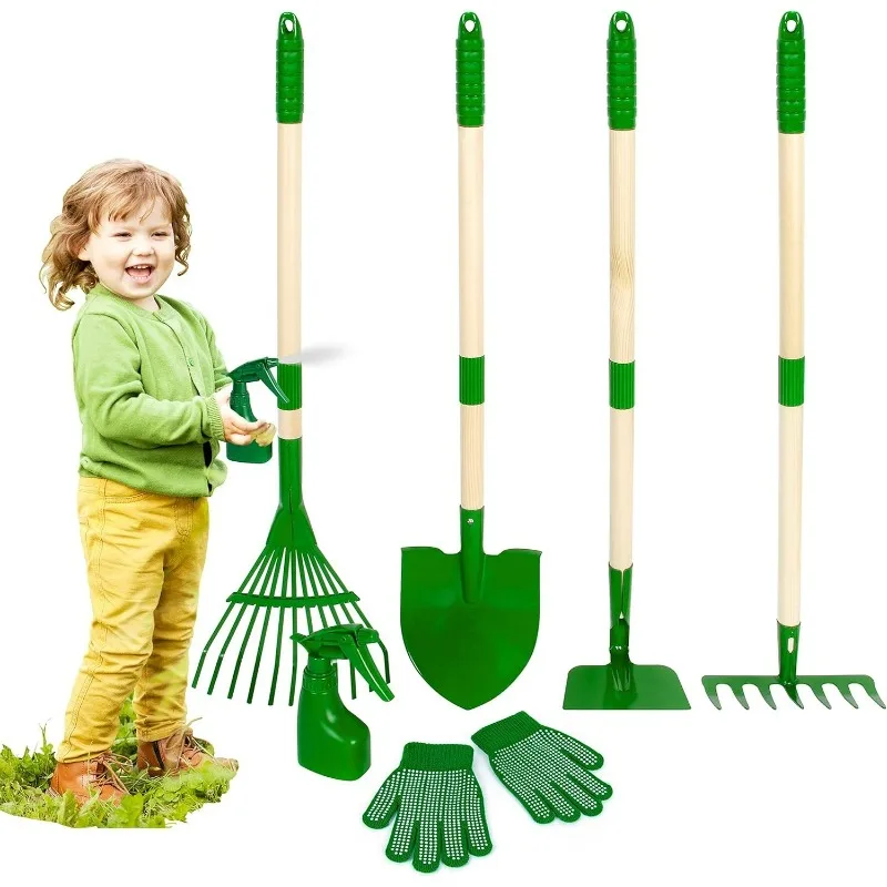 7종 어린이 정원 도구 세트, 어린이용 손수레 세트 ( - Kids Outdoor Yard Tools 리뷰 및 가격