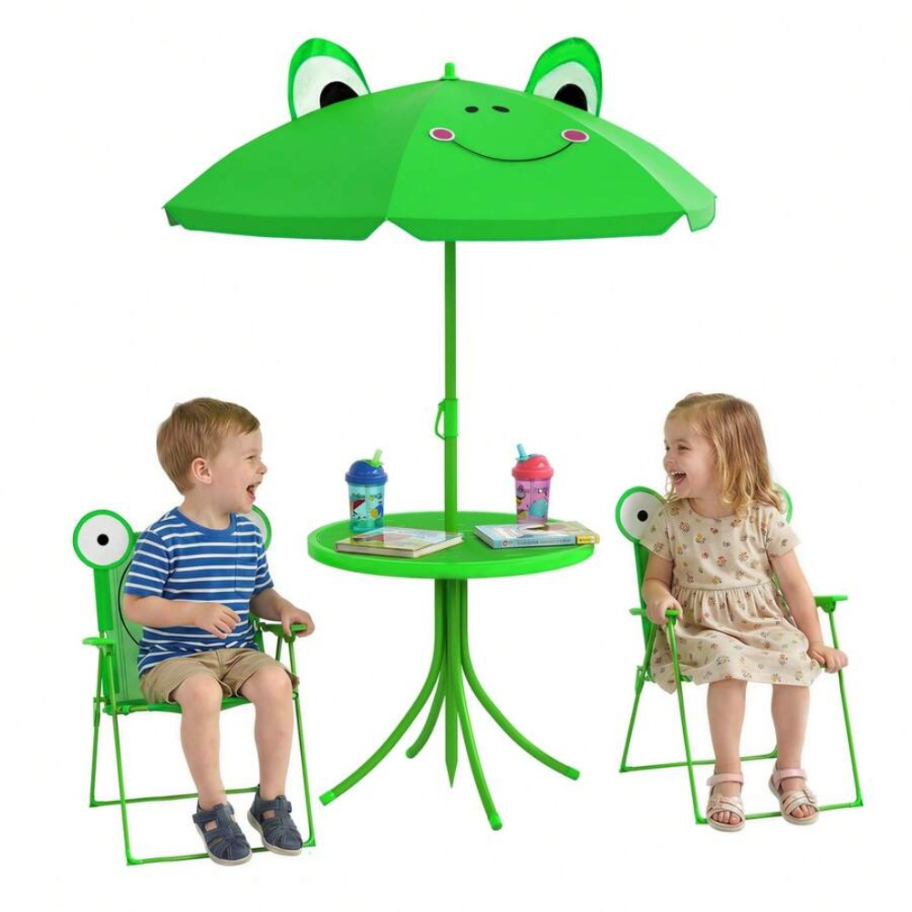 어린이용 테이블 및 의자 세트, 유아용 접이식 피크닉  - Kids Outdoor Table With Umbrella 리뷰 및 가격