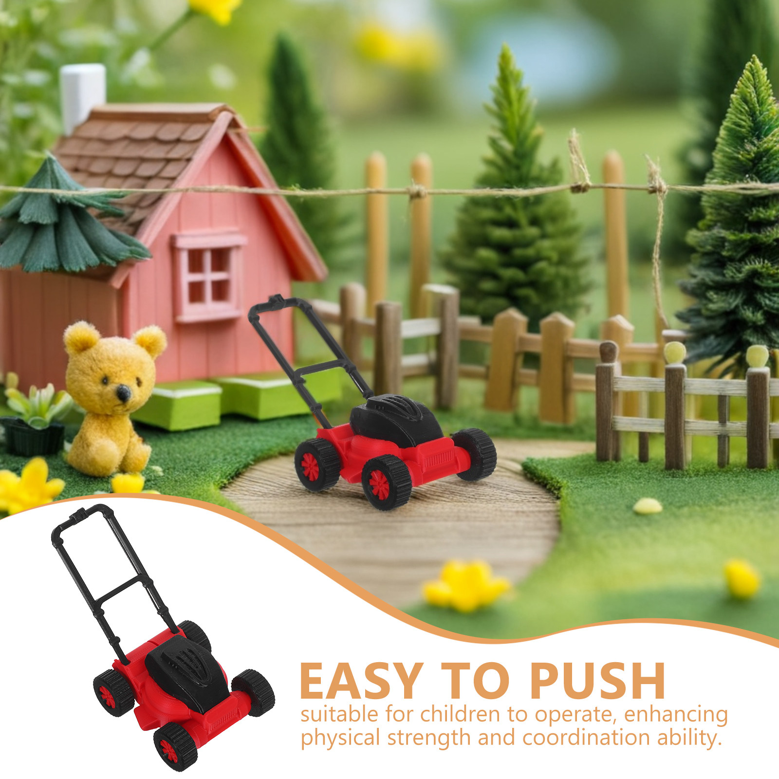 미니어처 잔디깎이 기계, 사실적이고 매끄러운 표면, 어 - Kids Outdoor Lawn Mower 리뷰 및 가격