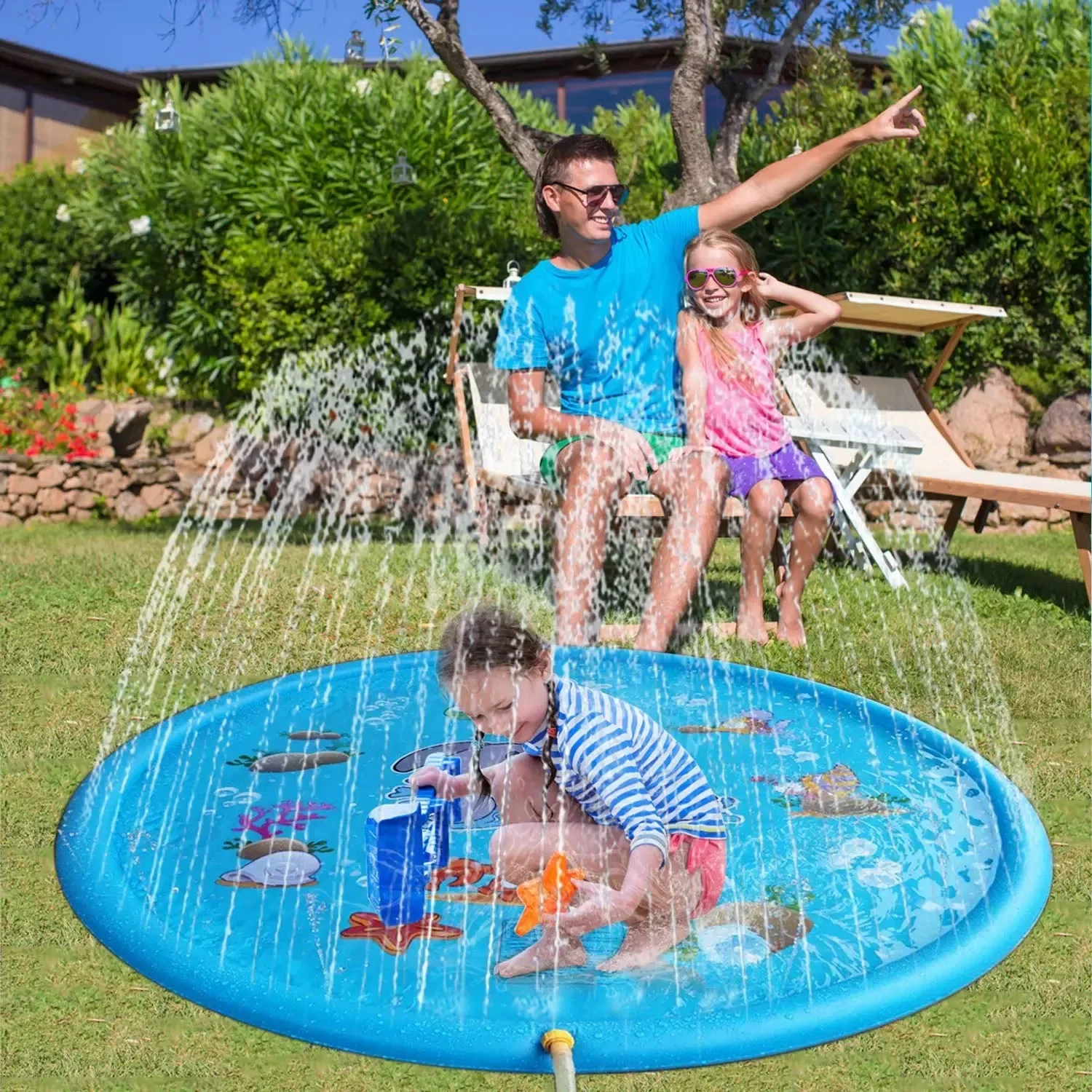 100/170cm 어린이 놀이용 인플레이터블 워터 스프 - Kids Outdoor Activity Centre 리뷰 및 가격