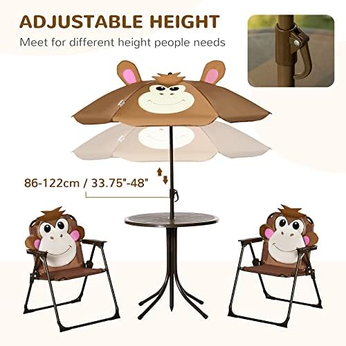 어린이용 테이블 및 의자 세트 피크닉 테이블 우산 브라 - Kids Outdoor Table With Umbrella 리뷰 및 가격