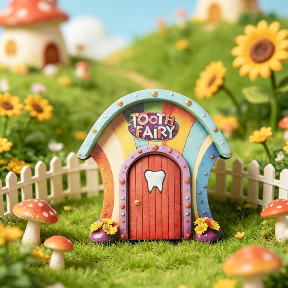 야외 정원 장식 천연 원목 장난감 치아 요정 문 벽 장 - Kids Outdoor Fairy Garden 리뷰 및 가격