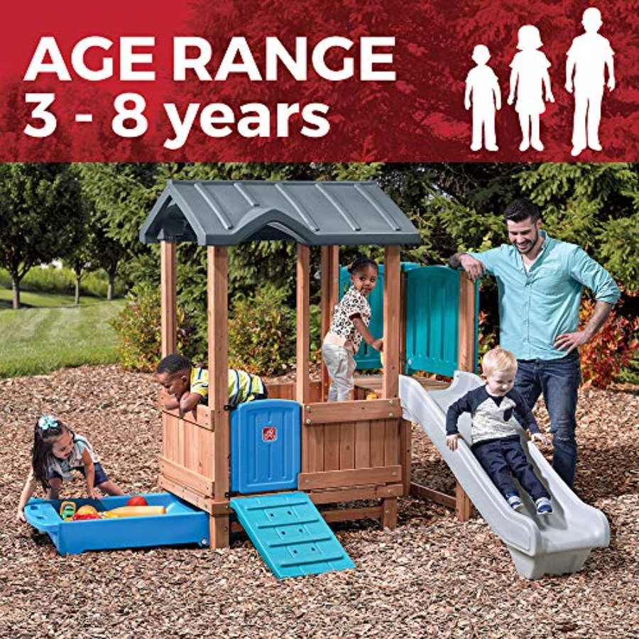 우드랜드 어드벤처 플레이하우스 & 슬라이드, 어린이 야 - Kids Outdoor Wooden Playset 리뷰 및 가격