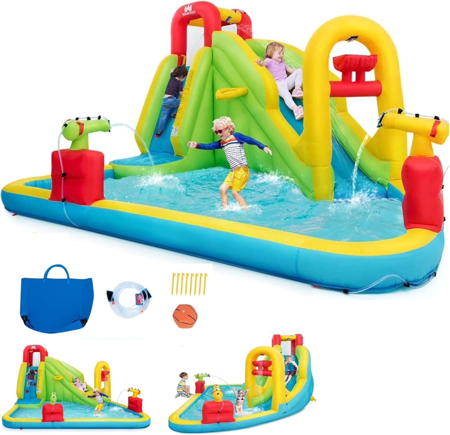 메가 대형 에어바운스 워터파크 - 어린이용 풍선 워터슬 - Kids Outdoor Pool 리뷰 및 가격