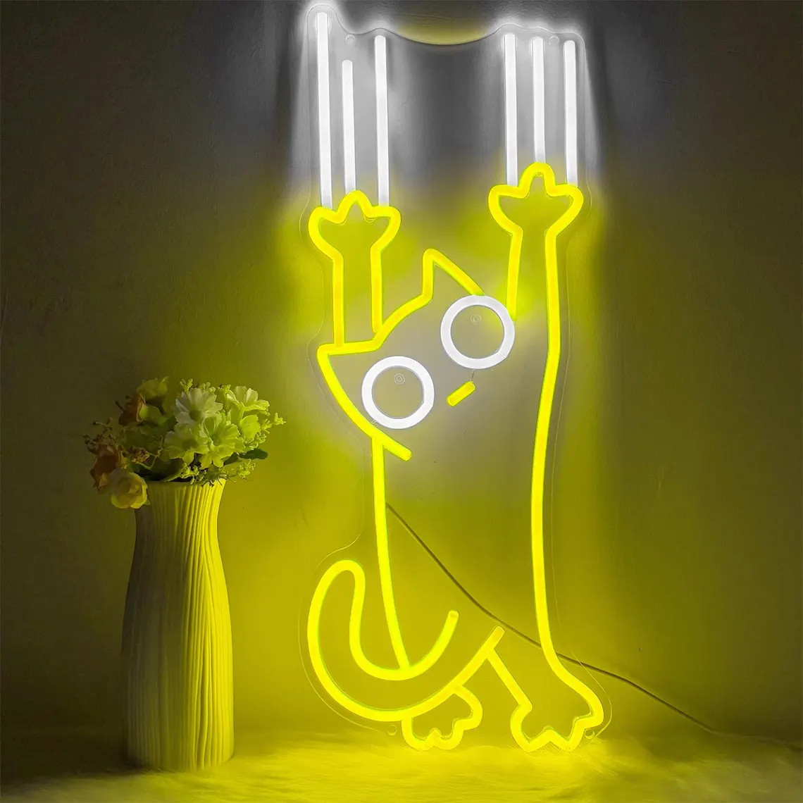 고양이 등반 네온사인, 맞춤형 고양이 LED 네온 조명 - Kids Outdoor Climbing Wall 리뷰 및 가격