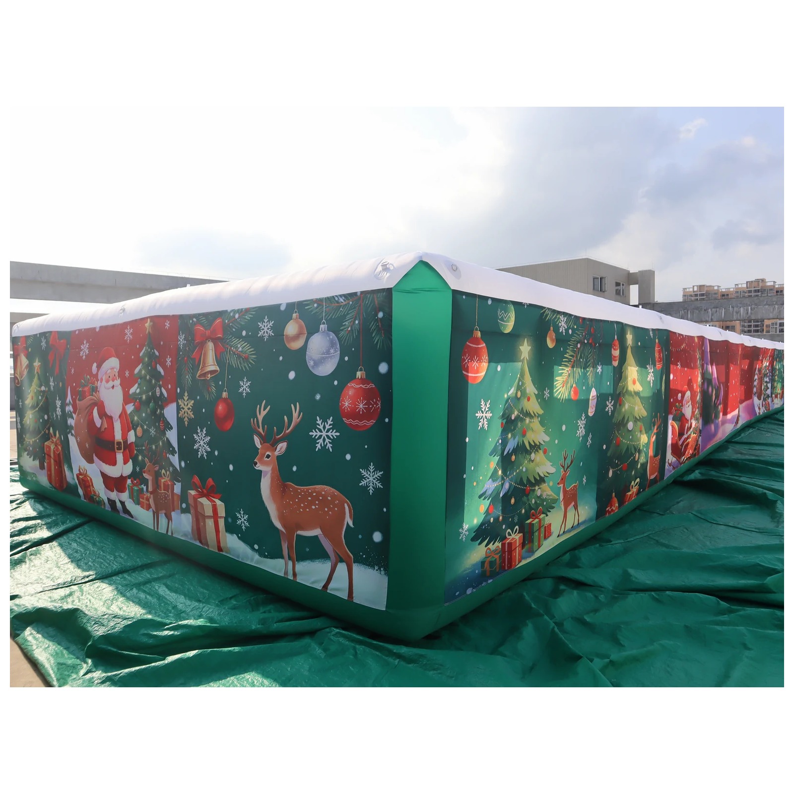 상업용 대형 에어바운스 미로 6X20m 20X66ft  - Kids Outdoor Party Venue 리뷰 및 가격