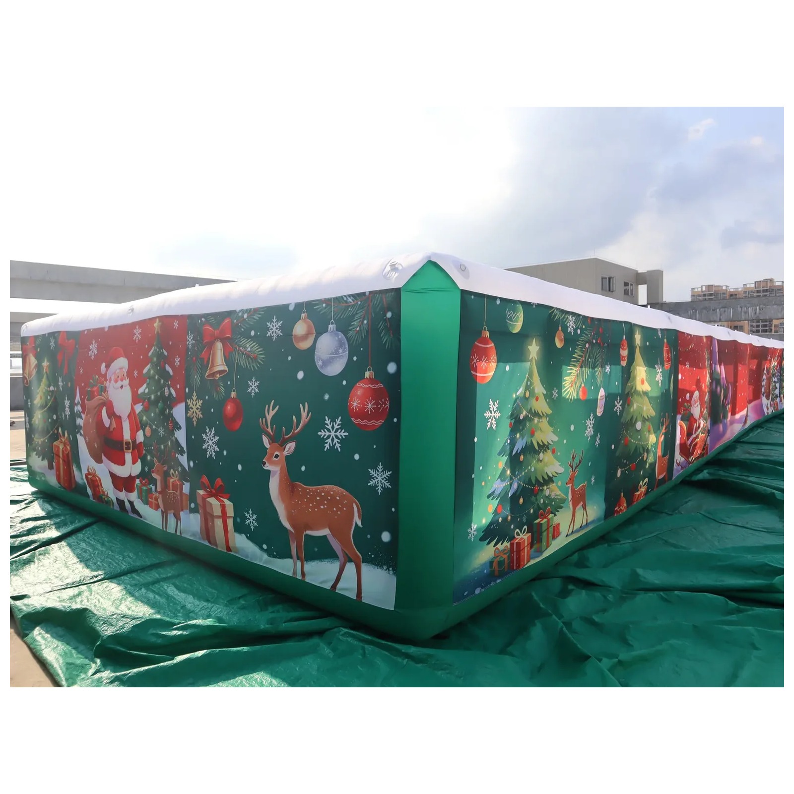 상업용 대형 에어바운스 미로 6X20m 20X66ft  - Kids Outdoor Party Venue 리뷰 및 가격