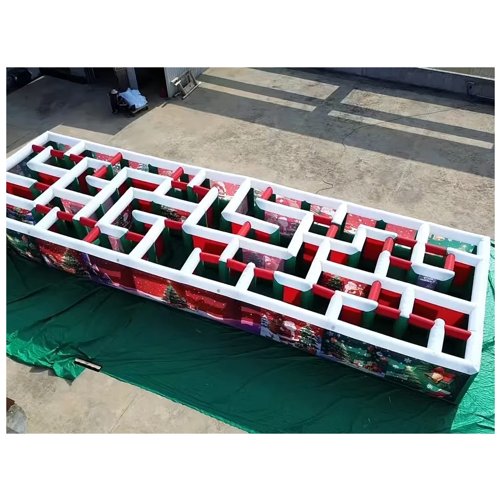 상업용 대형 에어바운스 미로 6X20m 20X66ft  - Kids Outdoor Party Venue 리뷰 및 가격