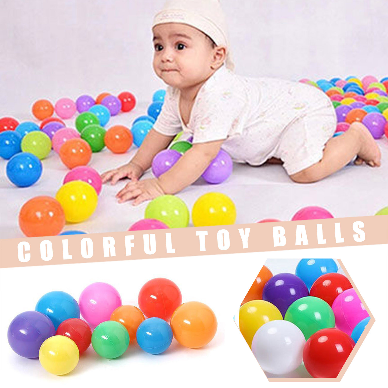 100개 55MM 아기 플라스틱 공 물놀이 풀 바다 공 - Kids Outdoor Activity Centre 리뷰 및 가격