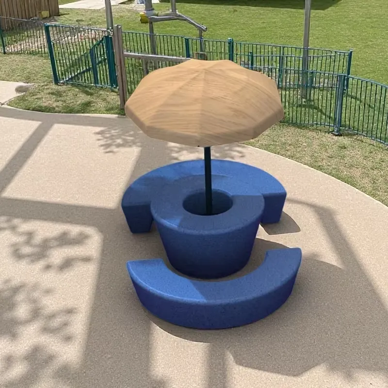 현대적인 야외 원형 테이블 및 의자 세트, 방수 우산, - Kids Outdoor Table With Umbrella 리뷰 및 가격