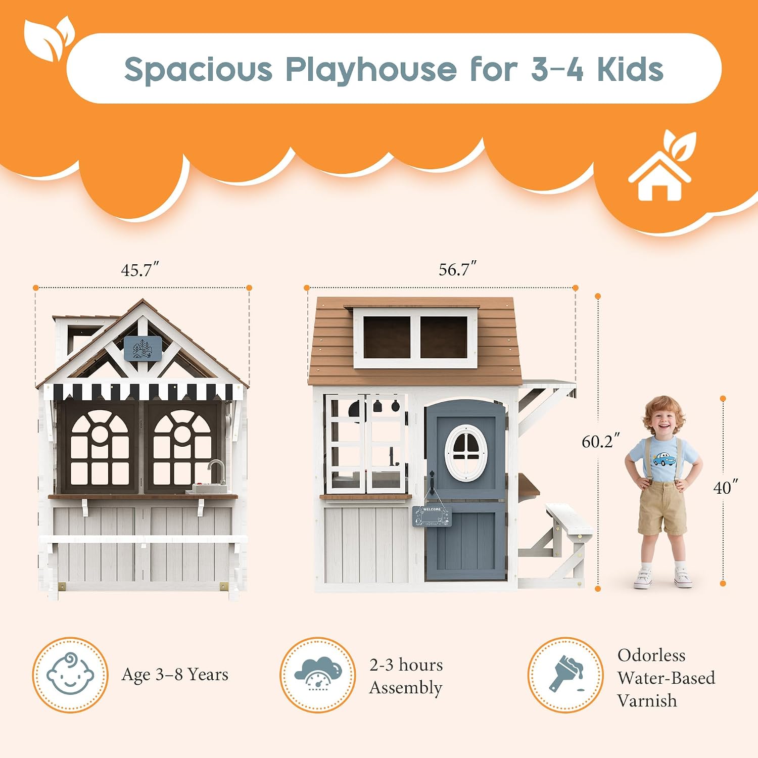 알보트 키즈 야외용 원목 놀이집 (주방 세트 포함) | - Kids Outdoor Wooden Playset 리뷰 및 가격