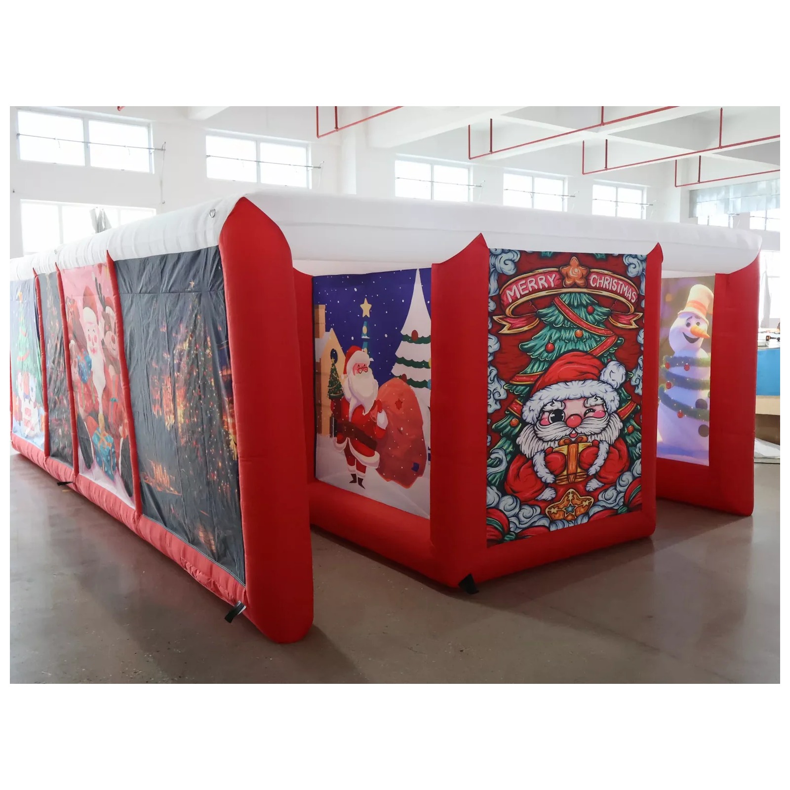 야외용 빨간색 덮개형 에어바운스 미로 4X6m 13X2 - Kids Outdoor Party Venue 리뷰 및 가격